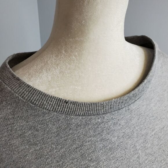 JOE'S JEANS gray sweatshirt Miaya Lace-Up sleeves‎ distressed ASO TV S - Picture 6 of 9